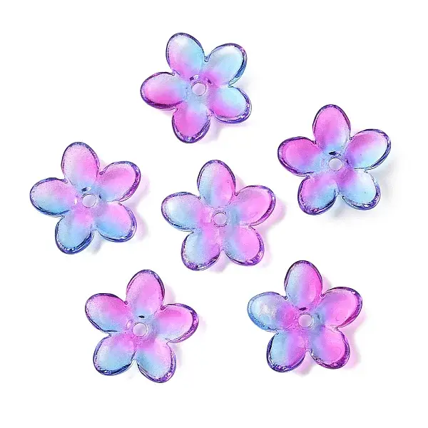 Transparent Spray Paint Glass Beads