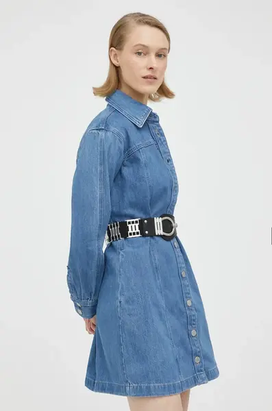 Džínové šaty Levi's mini, oversize