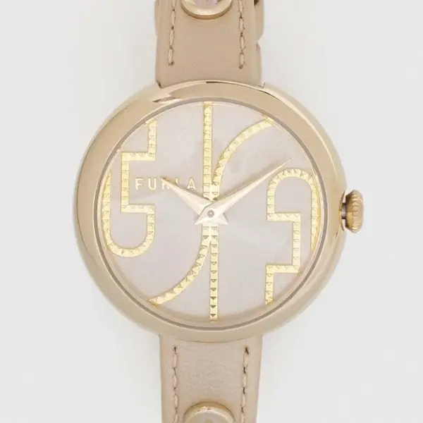 Hodinky Furla WW00005013L2 béžová barva