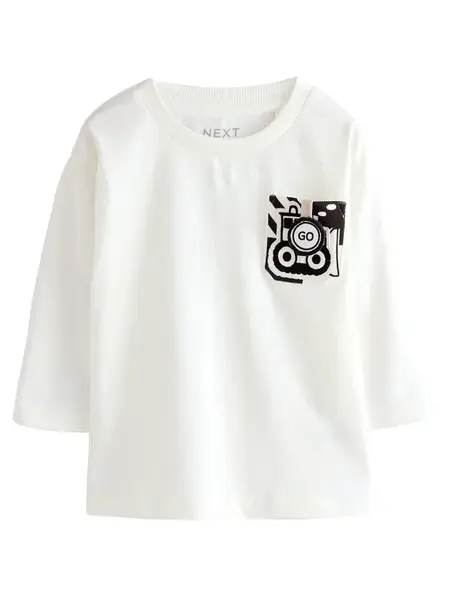 Next Tričko  čierna / biela