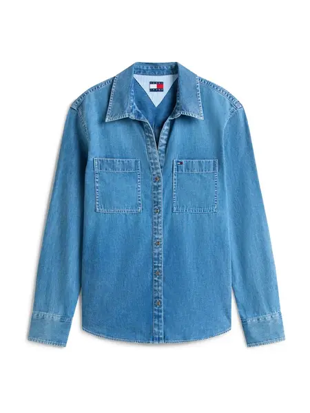 Tommy Jeans Blúzka  modrá denim