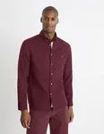 Celio Košile twill regular Carobone - Pánské