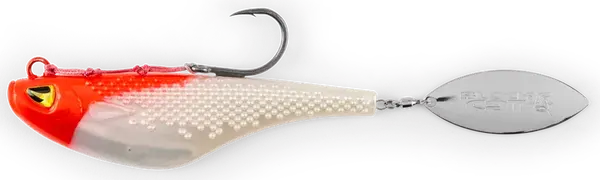 Black cat nástraha mad flash spin tail red head 14 cm 82 g