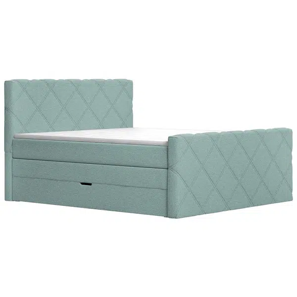 Esposa POSTEL BOXSPRING, 180/200 cm, mátově šedá