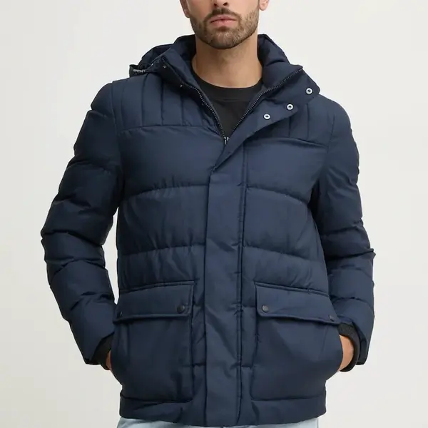 Bunda Geox pánská, tmavomodrá barva, zimní, M4628U-T3141-F9130
