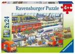 Ravensburger Puzzle - Vlakové nádraží 2 x 24 dílků