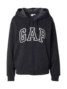 GAP Tepláková bunda 'HERITAGE'  antracitová / biela