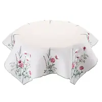 Středový ubrus s výšivkou RŮŽOVÉ KVÍTÍ 85 x 85 cm