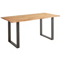 MID.YOU JÍDELNÍ STŮL, akácie, černá, barvy akácie, 200/100/76 cm