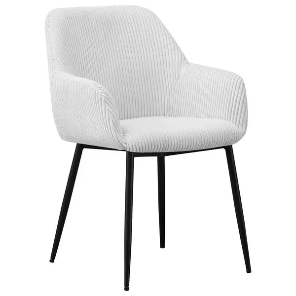 Xora ŽIDLE S PODRUČKAMI, železo, manšestr, černá, béžová