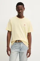 Bavlněné tričko Levi's pánské, červená barva