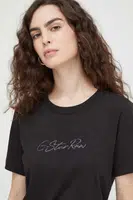 Bavlněné tričko G-Star černá barva