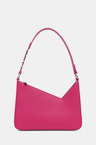 Kabelka HUGO Mel Shoulder Bag růžová barva, 50536988