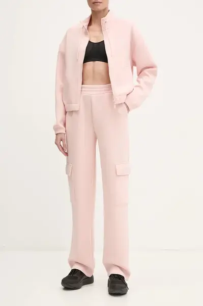 Tepláky Guess CECILIA béžová barva, s aplikací, V4BB12 K7UW2