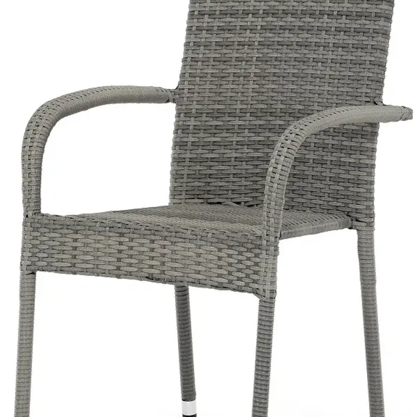 AUTRONIC zahradní židle AZC-S2114 GREY, šedá, polyratan