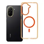 Zadní kryt Case FRAME CLEAR HYBRID MAG COVER compatible with MagSafe pro Xiaomi Redmi A5, oranžová
