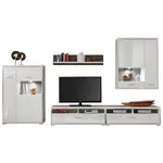 Livetastic OBÝVACÍ STĚNA, šedá, barvy stříbra, bílá