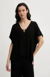 Plážová blúzka BOSS Double B Top