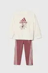 Dětská souprava adidas I DY MDOG růžová barva, IZ2835
