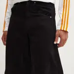 Džínové šortky adidas Originals pánské, černá barva, IS0217
