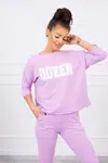 marka niezdefiniowana Sada s potlačou Queen fialová