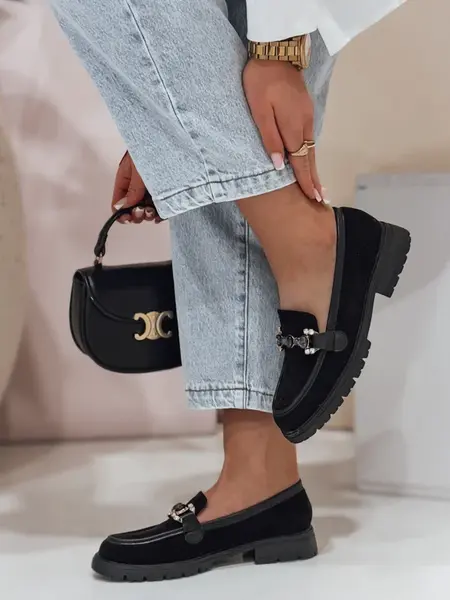 Dámske mokasíny LOFINKA čierne