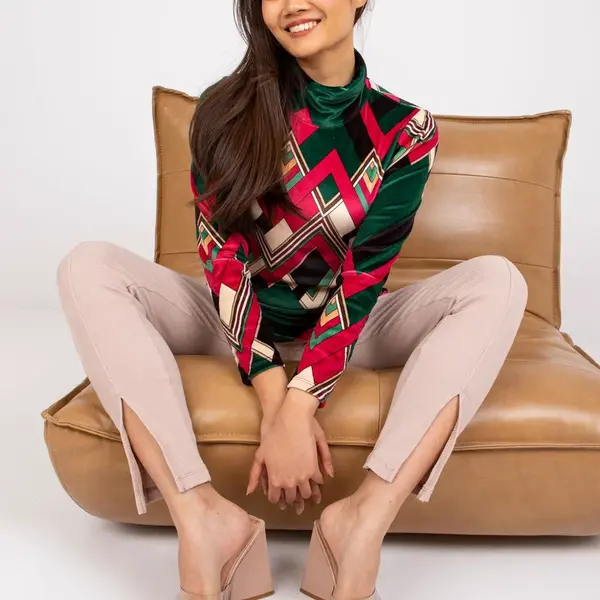 Blouse-DHJ-BZ-N6118-2.24-dark green