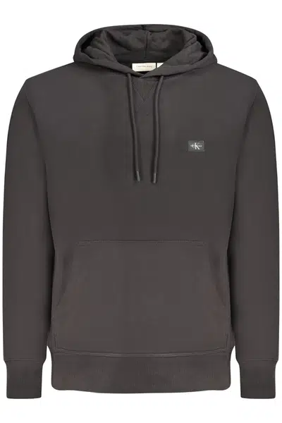 CALVIN KLEIN MEN'S BLACK ZIP-UP SWEATSHIRT