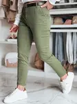 Dámske slim fit nohavice LINESKA khaki