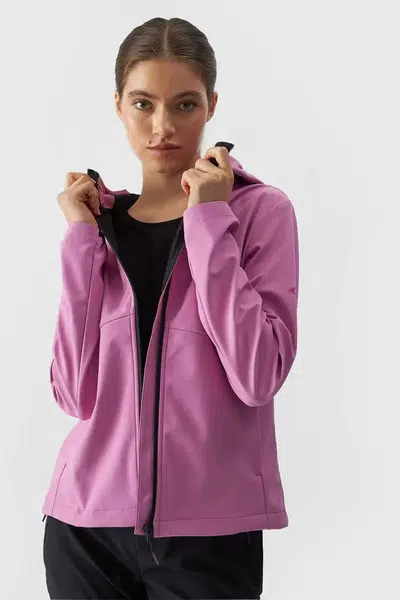 Dámska Bunda 4F Softshell Membrána 5000 4F Ružová 4FWAW24TSO