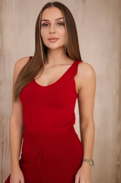 3-piece set of sweaters red