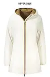 Obojstranná biela dámska bunda K-WAY