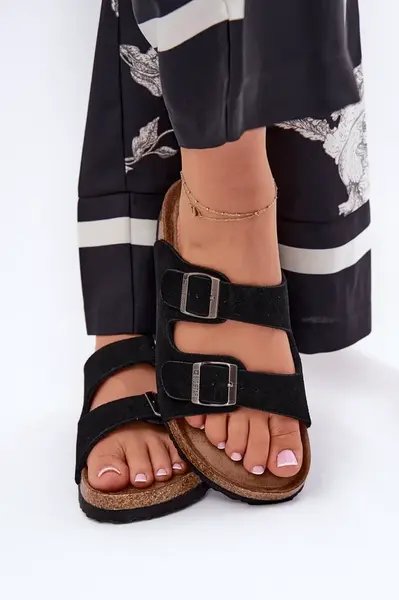 BIG STAR SHOES Semišové Dámske Sandále S Prackami Big Star