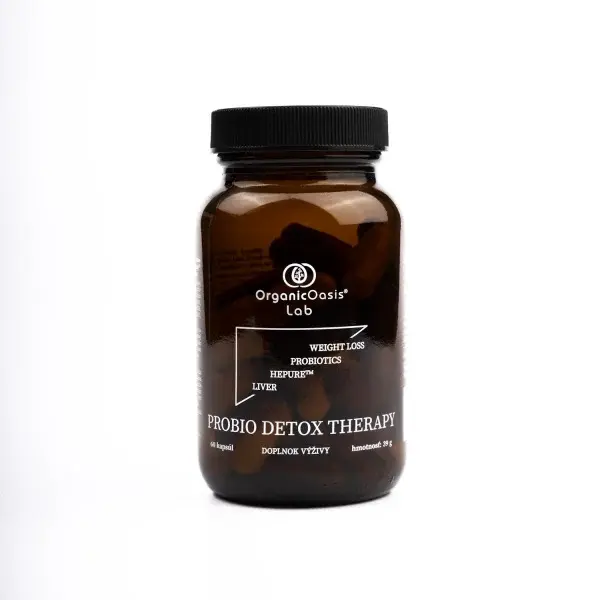 ORGANIC OASIS LAB Probio Detox Therapy výživový doplněk pro výživu a regeneraci jater a podporu detoxikace organismu 60 kapslí