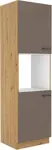 Vysoká skříňka na vestavnou troubu Bolonia 60 DP-210 2F Barva korpusu: Dub artisan, Barva dvířek: Truffle Grey