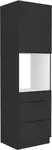 Vysoká skříňka pro vestavnou troubu Siena 60 DPS-210 3S1F - Premium Box Barva korpusu: Černá, Barva dvířek: Černá