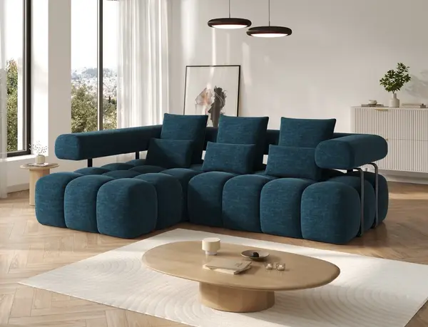 Sedací souprava Levvi Provedení: Levá varianta, látka: Manhattan 40