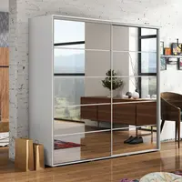 Šatní skříň Ska A19 XL Barva korpusu: Čokoláda, Rozměry: 200 cm, Dveře: Dub - Craft zlatý