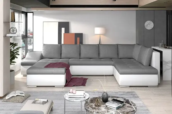 Sedací souprava Giovanni Provedení: Levá U, látka: Sawana 05/ Soft 17