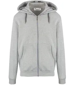 Pri Men's warm sweatshirt with a hood, plain, one-color