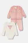 Kojenecká tepláková souprava Guess růžová barva, S5BG05 WFRS0