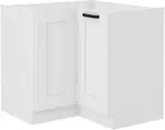 Spodní rohová skříňka Luna 90x90 DN 2F BB Barva korpusu: Bílá, Barva dvířek: Bílá