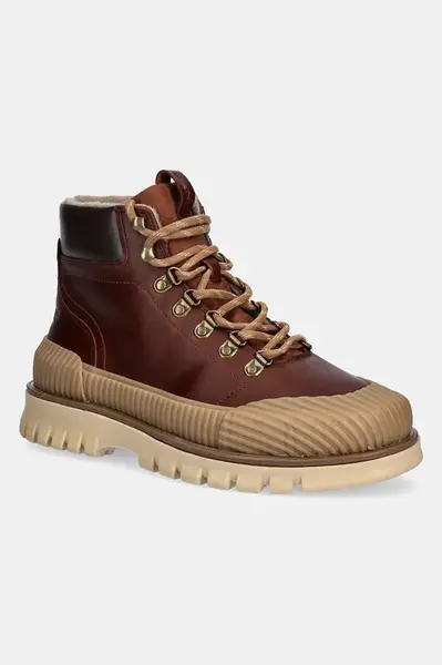 Kožené členkové topánky Gant Nebrada