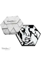 ZOOKSY/RAINBOW SOCKS Dúhové ponožky ponožky so zvieracími motívmi orámom čiernych a bielych 2 párov