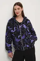 Mikina Medicine dámská, černá barva, s kapucí