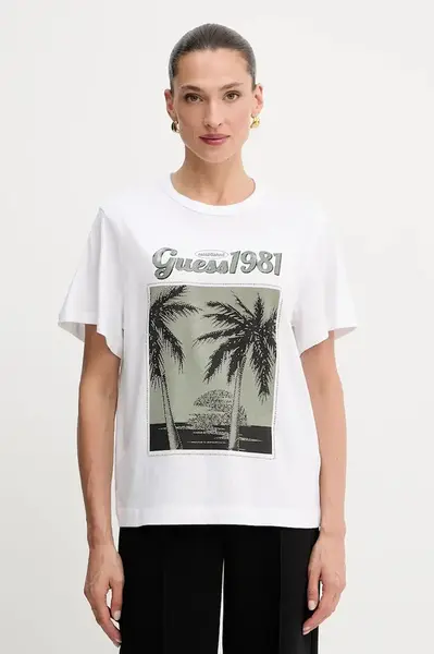 Bavlněné tričko Guess