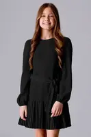 Dívčí šaty Mayoral černá barva, midi, 7908