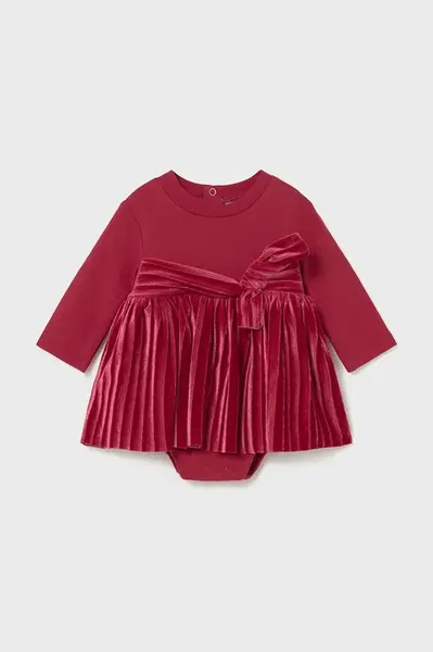 Kojenecké šaty Mayoral Newborn červená barva, mini, áčková, 2812