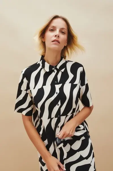 Marisse Women's Shirt L-Ko-4620 Black