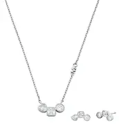 Michael Kors Půvabná souprava stříbrných šperků MKC1767SET (náhrdelník, náušnice)
